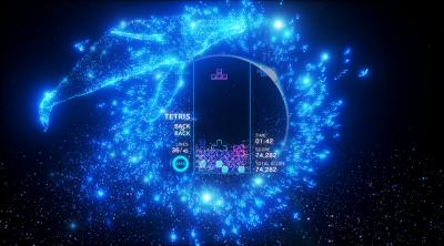 Screenshot of Tetris Effect