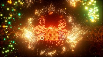 Screenshot of Tetris Effect