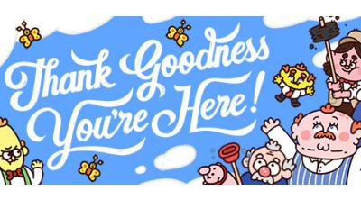Logo of Thank Goodness You're Here