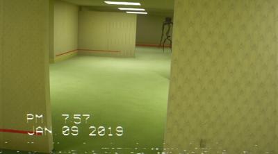 Screenshot of The Backrooms Footage