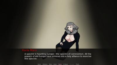 Screenshot of The Cummunist Manifesto: Dommy Mommy Commie Adventure
