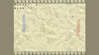Screenshot of The Paper Arcade: Pong
