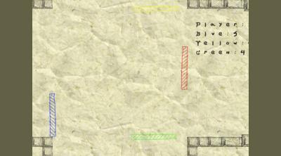 Screenshot of The Paper Arcade: Pong