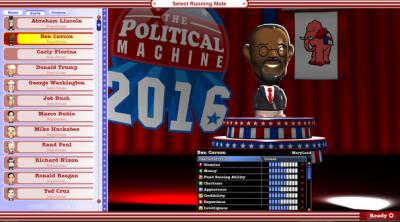 Screenshot of The Political Machine 2016