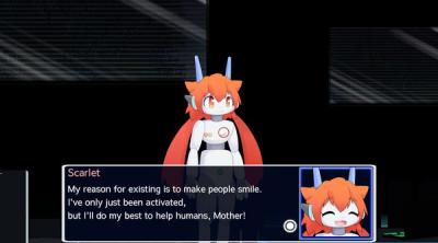 Screenshot of The Robot Girl Meets The Human!
