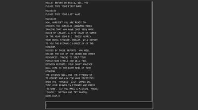 Screenshot of The Sumerian Game