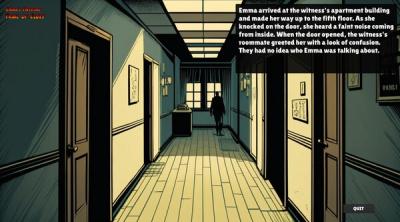 Screenshot of The Twisting Trail of Clues