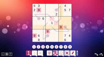 Screenshot of Thermo Sudoku