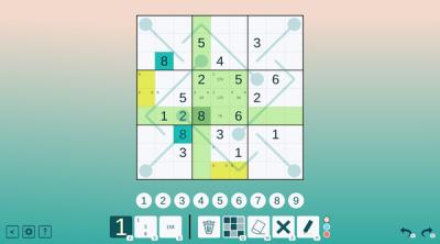 Screenshot of Thermo Sudoku
