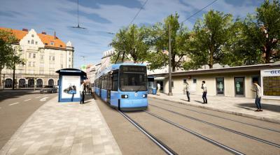 Screenshot of TramSim Munich