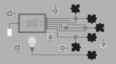 Screenshot of Turn on the light - Jigsaw