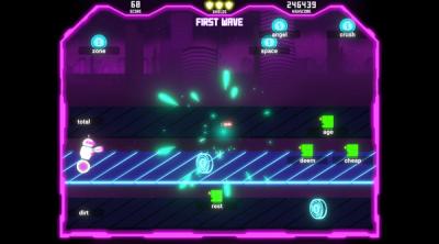 Screenshot of Tybot Invasion: The Typing Runner