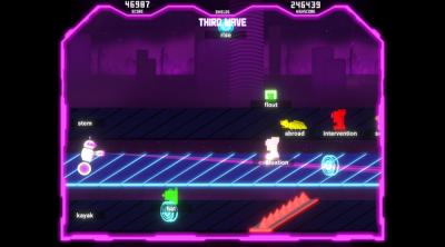 Screenshot of Tybot Invasion: The Typing Runner