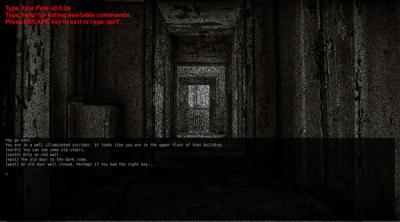 Screenshot of Type Your Fate