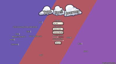 Screenshot of TypeSpell Journey
