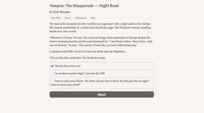 Screenshot of Vampire: The Masquerade a Night Road