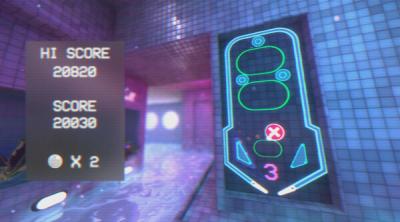Screenshot of Vaporwave Pinball