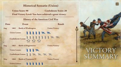Screenshot of Victory and Glory: The American Civil War