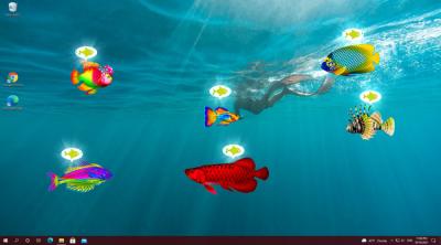 Capture d'écran de Virtual Aquarium - Overlay Desktop Game