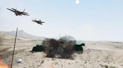 Screenshot of VR Modern Wars: Advance under air raid