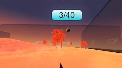 Screenshot of VR shooting cute balloons