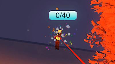 Screenshot of VR shooting cute balloons