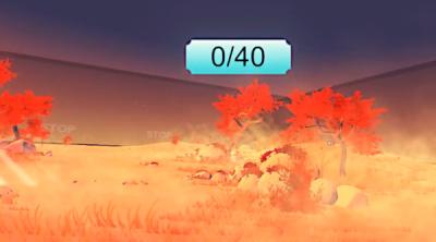 Screenshot of VR shooting cute balloons