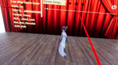 Screenshot of VR stage dancer