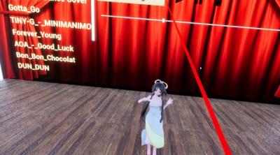 Screenshot of VR stage dancer