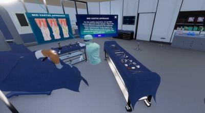 Screenshot of VR TKA Surgery Simulator