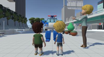 Screenshot of VR traffic safety with Polly