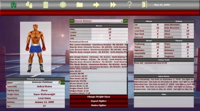 Screenshot of World Boxing Manager