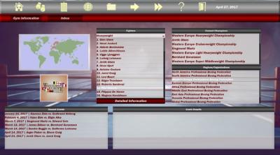 Screenshot of World Boxing Manager