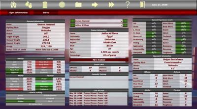 Screenshot of World Boxing Manager